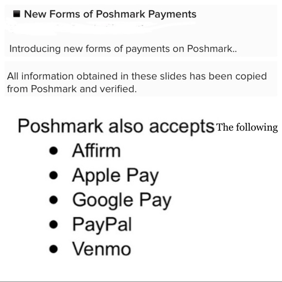New Forms Of Poshmark Payments - Picture 2 of 9